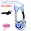 Cute LED Cat Ear Headphone